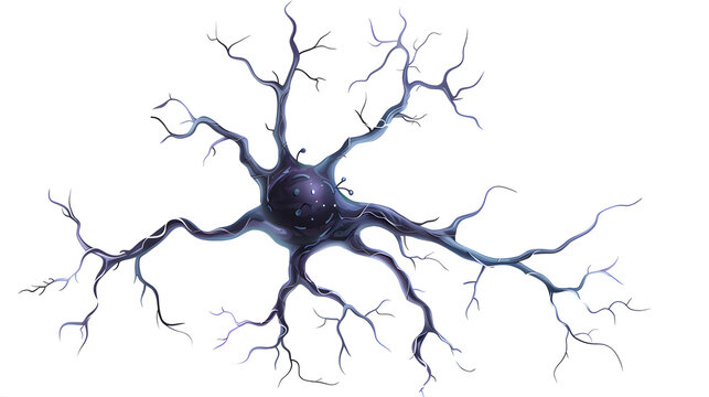 neuron on transparent background. vector illustration design element for your project. 