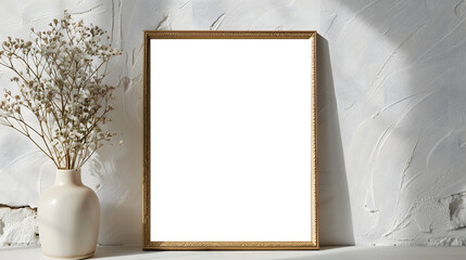 Picture frame on transparent background 