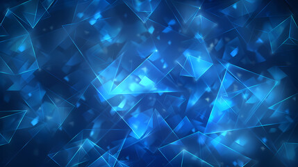Abstract geometric pattern on blue background