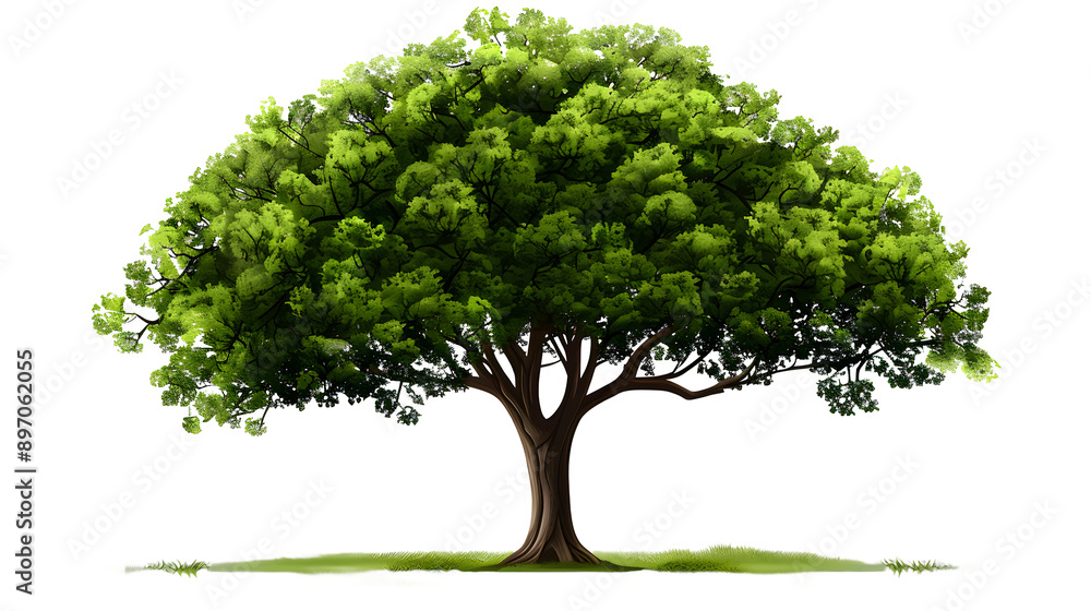 Poster tree on transparent background. vector illustration design element for your project.