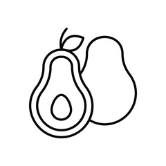 Avocado vector icon
