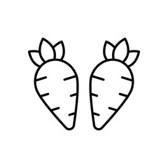 Carrot vector icon