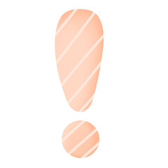 an exclamation mark on transparent background