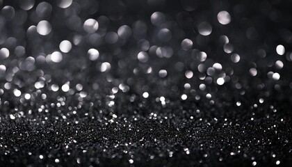 Fototapeta premium black sparkle glitter abstract background