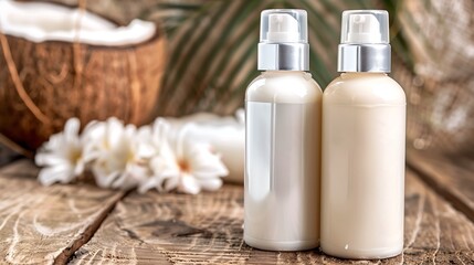 bottle of coconut lotion