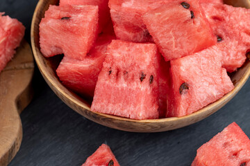 fresh watermelon cooked for nutrition