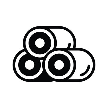 recommend clip art: Agricultural harvest bale, hay bale icon premium design