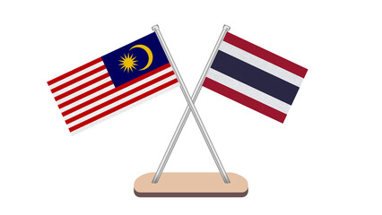Thailand Malaysia Flag