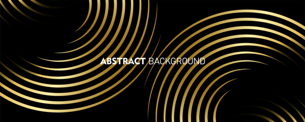 Black abstrack background. geometric line pattern. modern shiny gold gradient lines. luxury gold background. futuristic technology. dark, gold, wallpeper, pamphlet, illustration, business, metal,