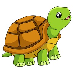 Cute Cartoon Turtle Illustration