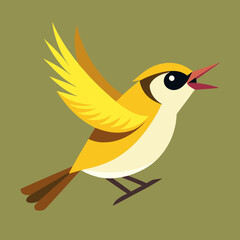 illustration of a bird vector art