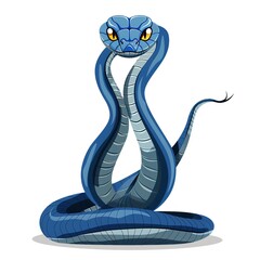 Fototapeta premium Cobra Nautical animal fashion cartoon isolated whitebackground 16:9