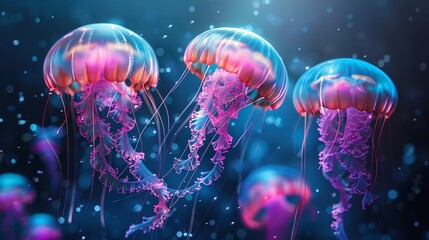 Ethereal  jellyfish, for creating an otherworldly aquatic ambiance
