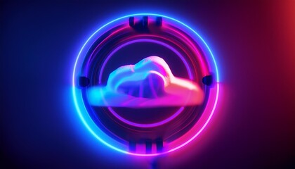 Fototapeta premium Cloud storage: cloud storage provider.