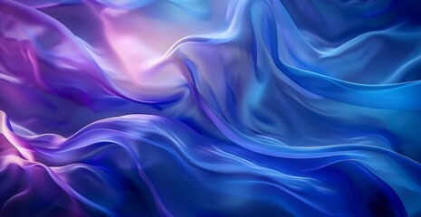 Fototapeta premium Abstract Blue and Purple Silk Fabric