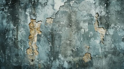 The weathered wall showcases a detailed abstract texture that adds character and depth to the space