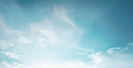 Obraz premium Blue Sky with White Clouds