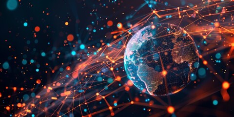 Obraz premium Global Network Connections