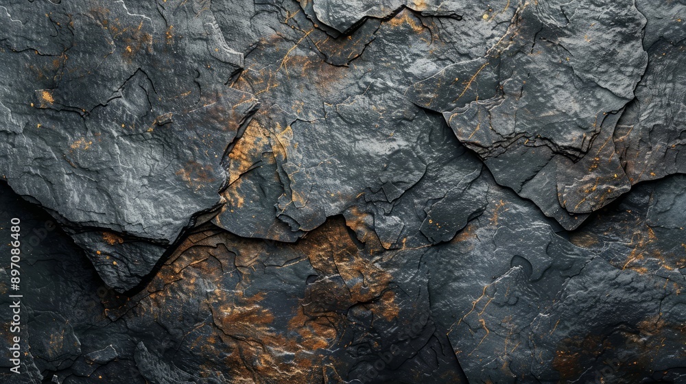 Aufkleber detailed closeup perspective capturing the rough stone texture enriched with intricate natural patte