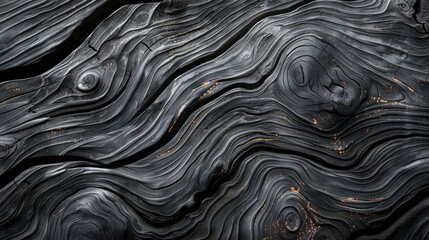 The swirling patterns of grey wood grain create a mesmerizing and unique texture