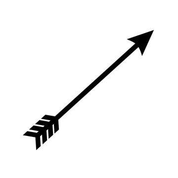 bow arrow icon vector with simple design