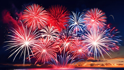 fireworks in the night
