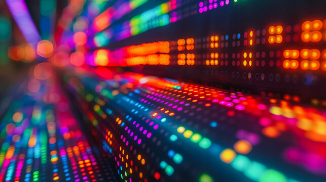 Data processing and diagrams overlaying a stock market background, illustrating financial analysis and market trends.