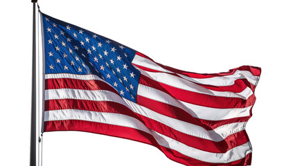 Obraz premium Patriot day, american flag with transparent background, Generative ai.