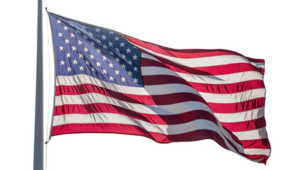 Obraz premium Patriot day, american flag with transparent background, Generative ai.