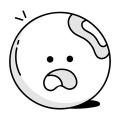 Boy in swimming glasses jumping from plank, doodle icon 