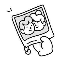 A hand drawn style icon of sunblock 

