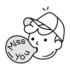 Cute mermaid character designed in doodle style 

