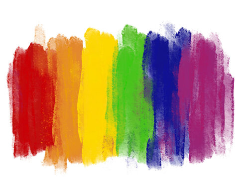 Regenbogen Farben Fahne Flagge pride gemalt