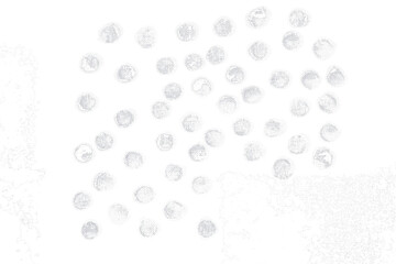 Block print png circle pattern background in white