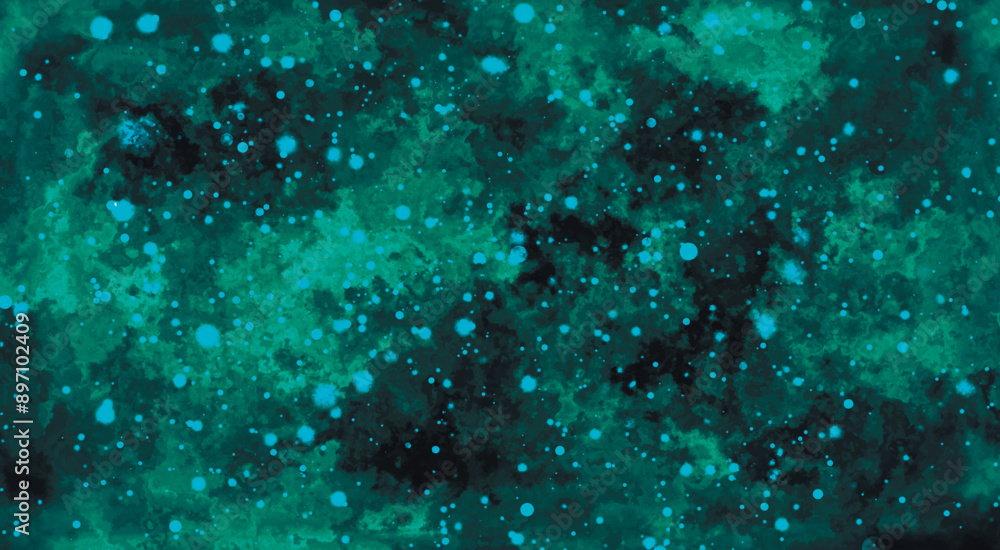 Poster abstract luxury bokeh background. beautiful turquoise color of particles. abstract background with b