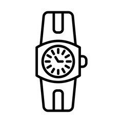 Wristwatch line icon