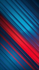 Blue red abstract presentation background with stripes lines 