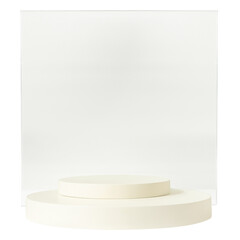 Beige geometric shapes png, isolated geometric object design, transparent background