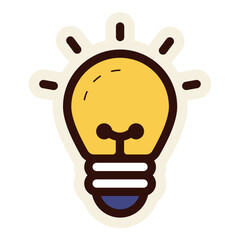 lightbulb creative idea sticker
