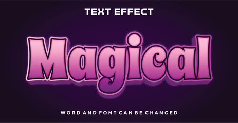 Magical editable text effect