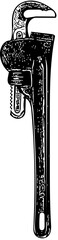Heavy duty pipe wrench

