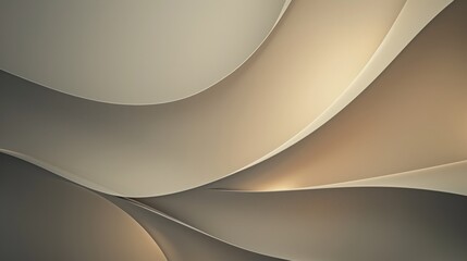 Modern and elegant design with abstract gold waves as the background
