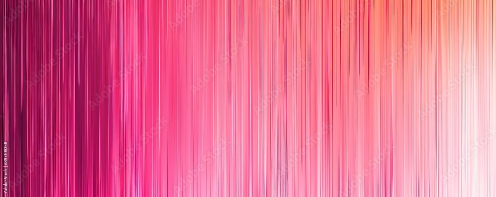 Poster abstract vertical lines pattern with pink and orange gradient