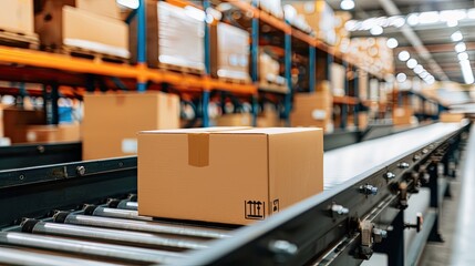 Open Empty Cardboard Box Package