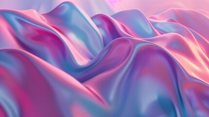 Obraz premium Elegant abstract background with soft curves created by flowing pastel silk fabric