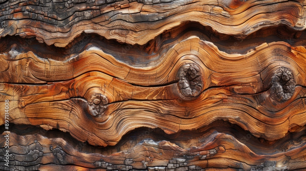 Poster the weathered wood displays intricate and beautiful natural patterns that have evolved over time