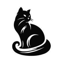 Black Cat Vector Art