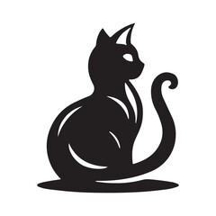 Black Cat Vector Art