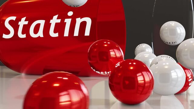 Statins Capsule (Slow Motion)