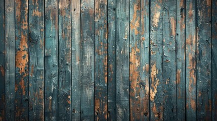The weathered wooden plank wall is charmingly accented with a lovely shade of blue paint